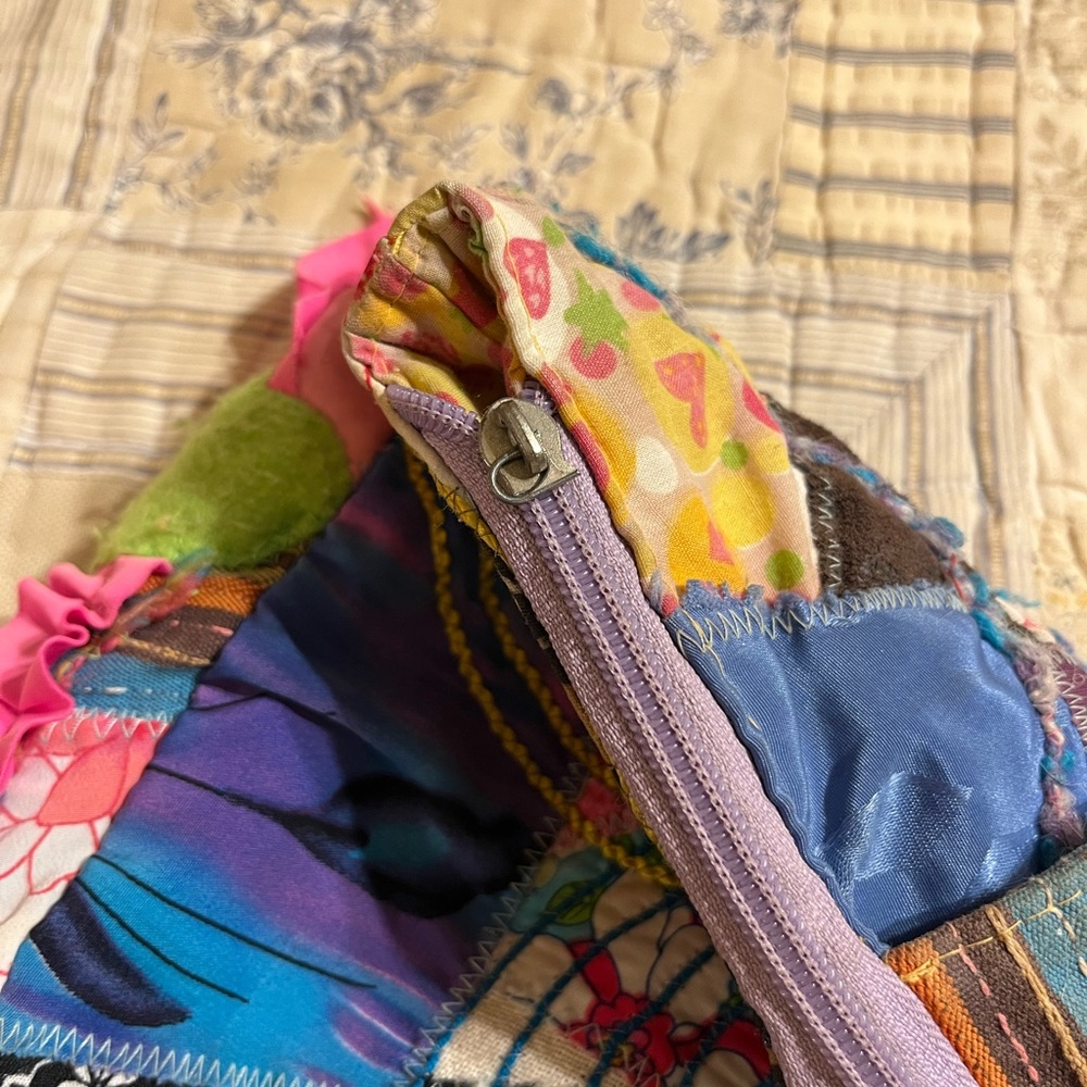 Custom made patchwork handbag - Picture 6 of 10